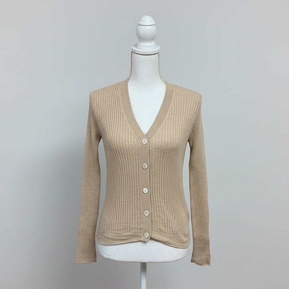 Alex Mill beige cardigan sweater, size XS